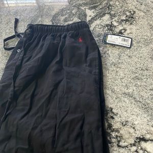 Black Mens XL Polo Ralph Lauren Pajamas Pants